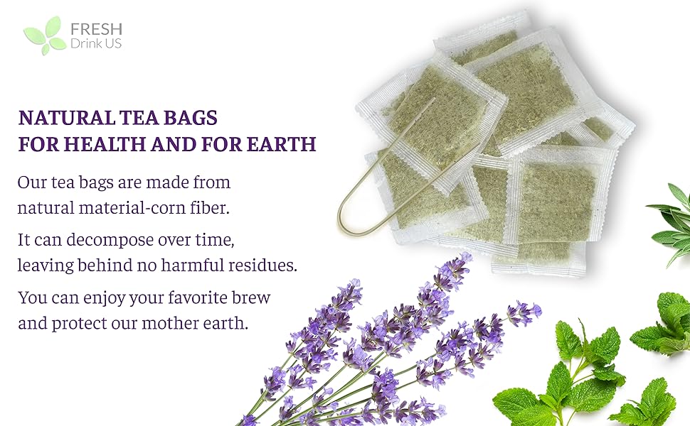 Lavender Peppermint Sage and Licorice  leaves natural herbal tea bags