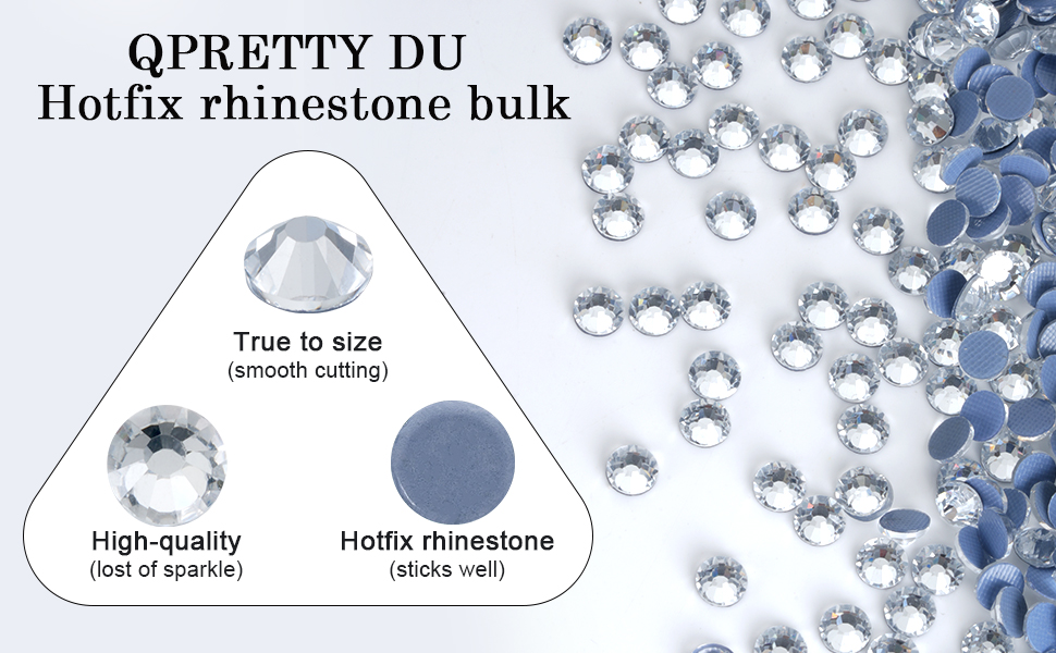 clear hotfix rhinestones hot fix flat back glass wholesale heated iron on gemstones bulk ss10