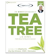 The Eye Doctor Tea Tree Eyelid Wipes - 20x Single Use Tea Tree Eye Wipes – Suitable for Sensitive...