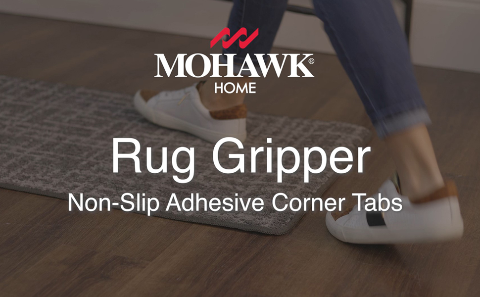 Mohawk Home Non Slip Corner Gripper Area Rug Tabs 4 Pack