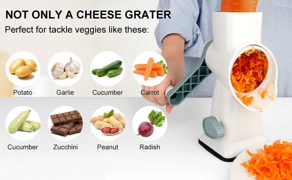 Rotary cheese grater