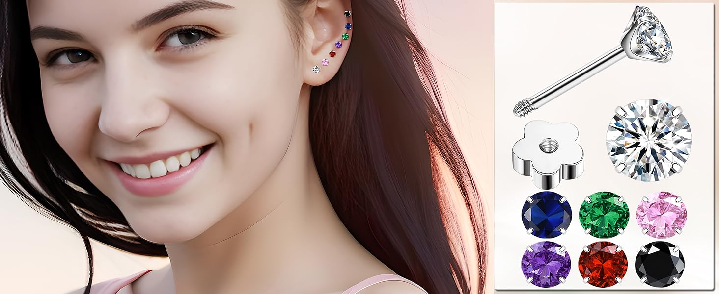 flatback stud earrings