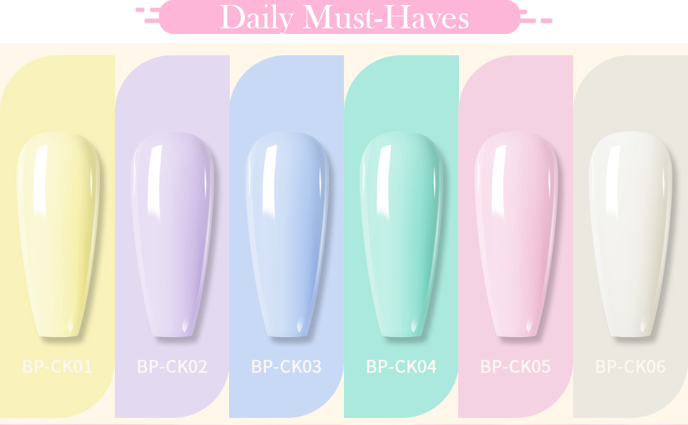 Amazon | BORN PRETTY ジェルネイルカラーセット マカロンカラー