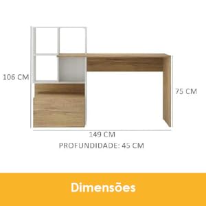 Escrivaninha Mesa para Computador Atlantis Multimóveis