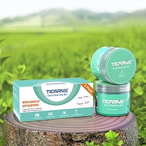 TICARVE Cleaning Gel for Car Detailing Vent Cleaner Cleaning Putty Gel Auto Detail Tools Car Interior Cleaner Cleaning Mud for Cars and Keyboard Cleaner Cleaning Slime Green 2Pack 31 car slime cleaner green