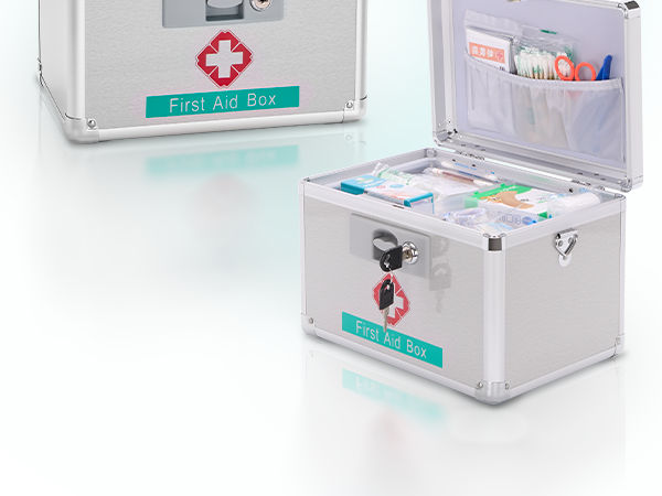 GODLONSEN Medicine Lock Box for Safe Medication - 15 x 8.7 x