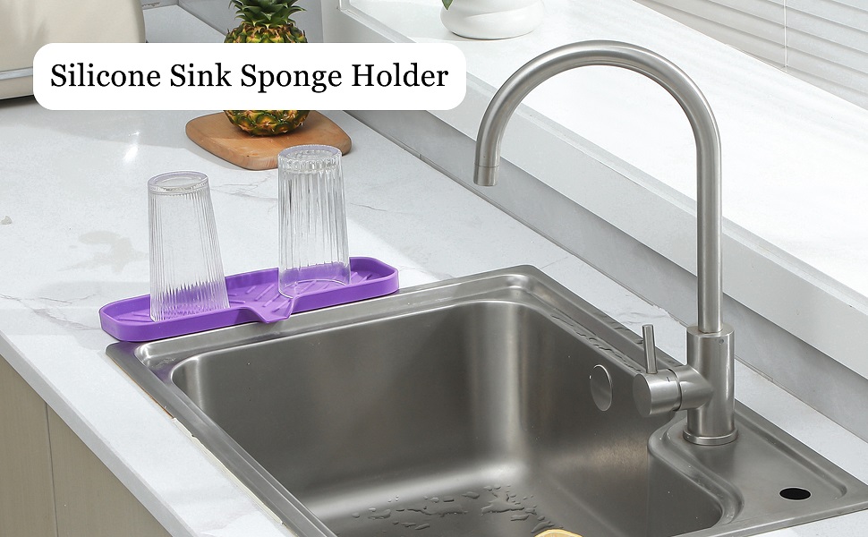 MicoYang Silicone Bathroom Soap Dishes with Drain Spout