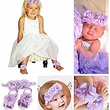 Lavender headband and sandals