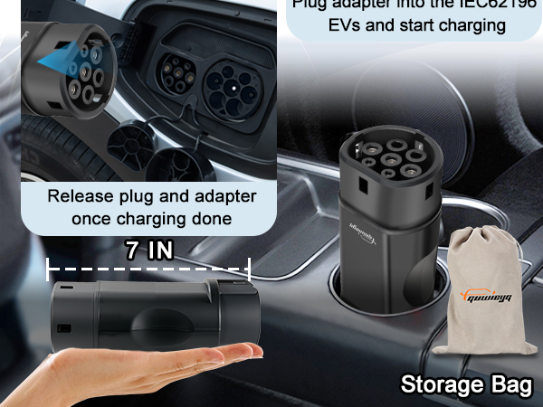 Amazon.com: GUWIEYG EV Charger Connector Type 1 to Type 2