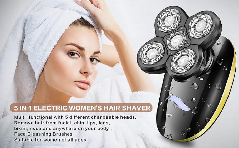Electric Shaver for Women, Cordless Electric Razor Legs Body Face