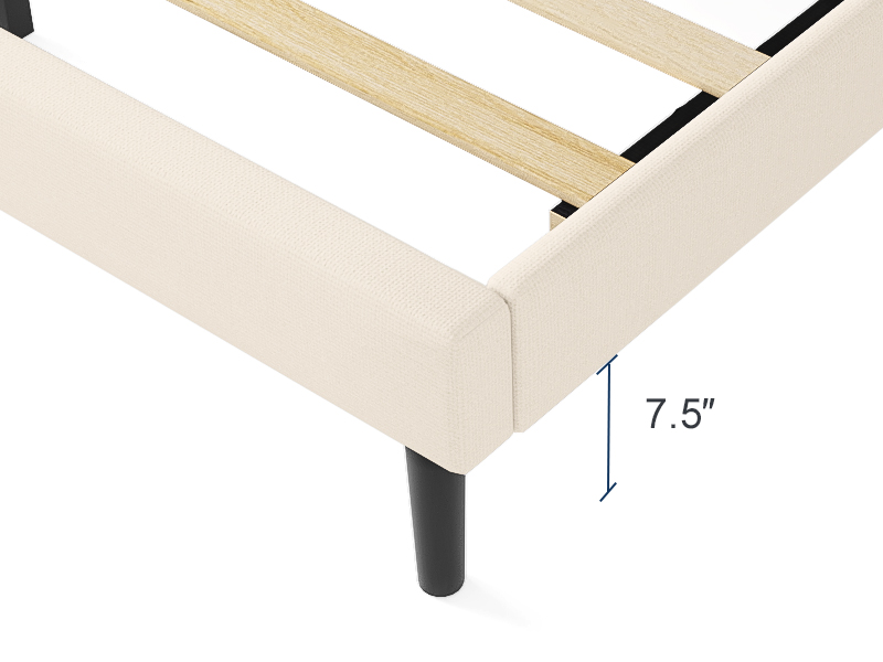 Molblly Full Size Bed Frame Upholstered Platform with