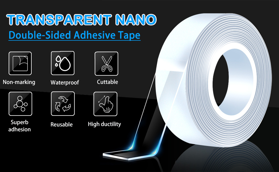 Yiishuiil Double Sided Tape for Walls,Heavy Duty Removable