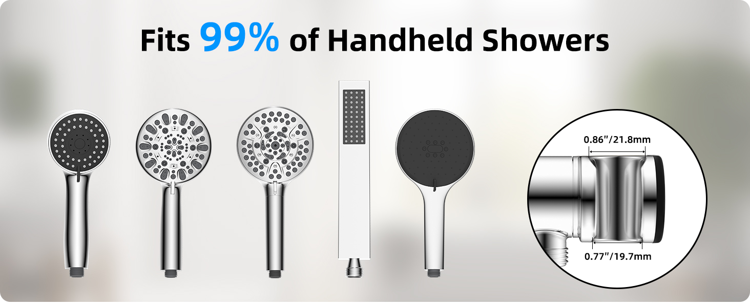 led shower head holder