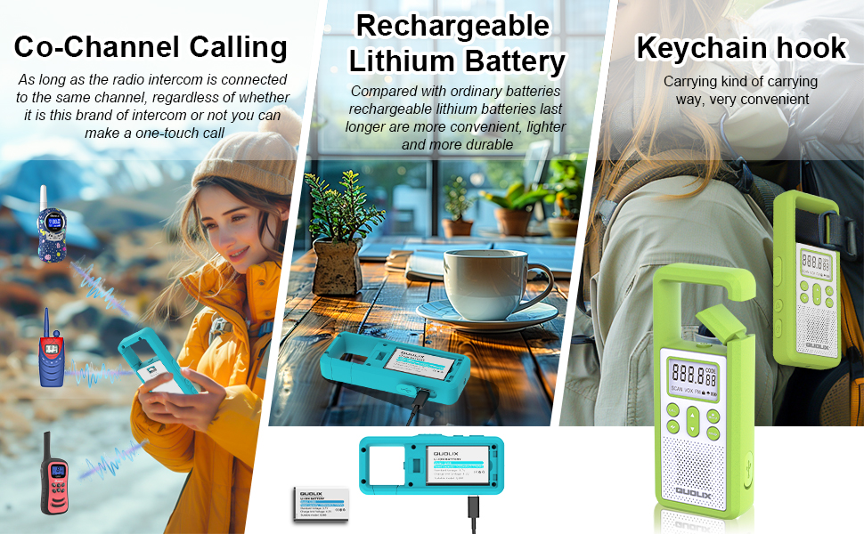 Rechargeable Walkie Talkie