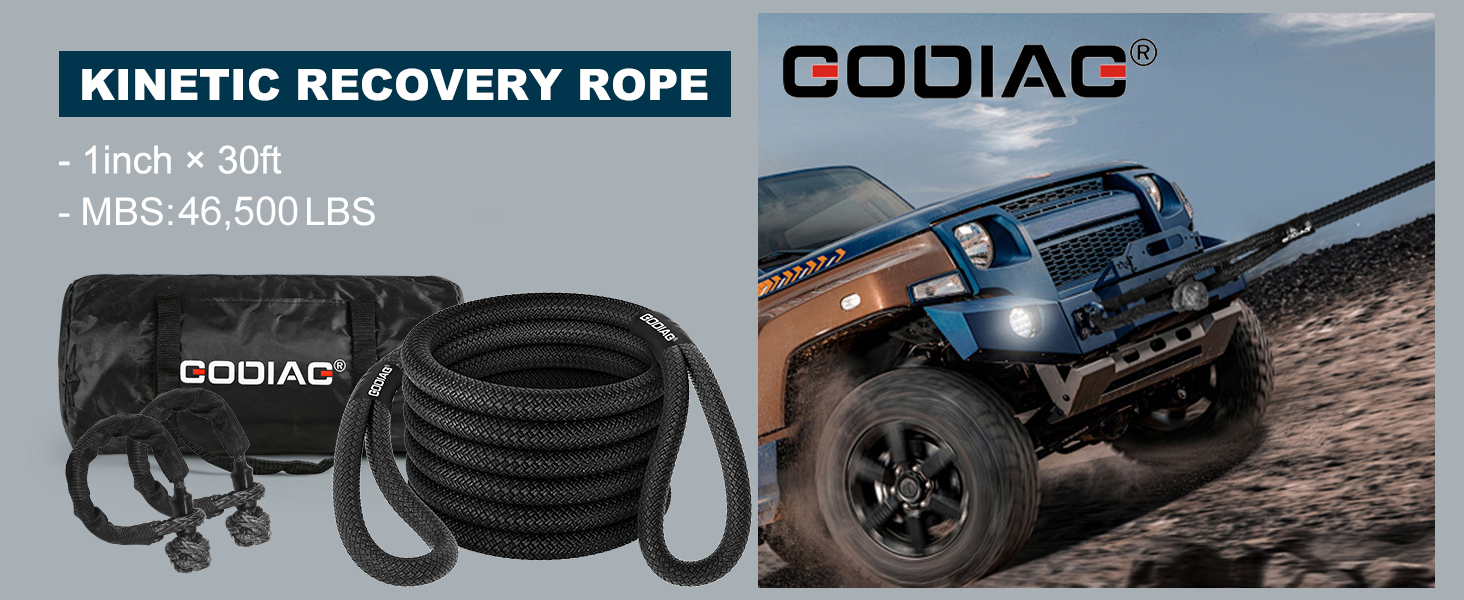 recovery tow strap kinetic energy rope tow ropes for trucks kinetic tow rope heavy duty recovery