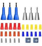 Wire Twister Tool for Drill, 8/10/12/14 AWG Gauge Electric Wire Stripper, Wire Twister Tool for D...