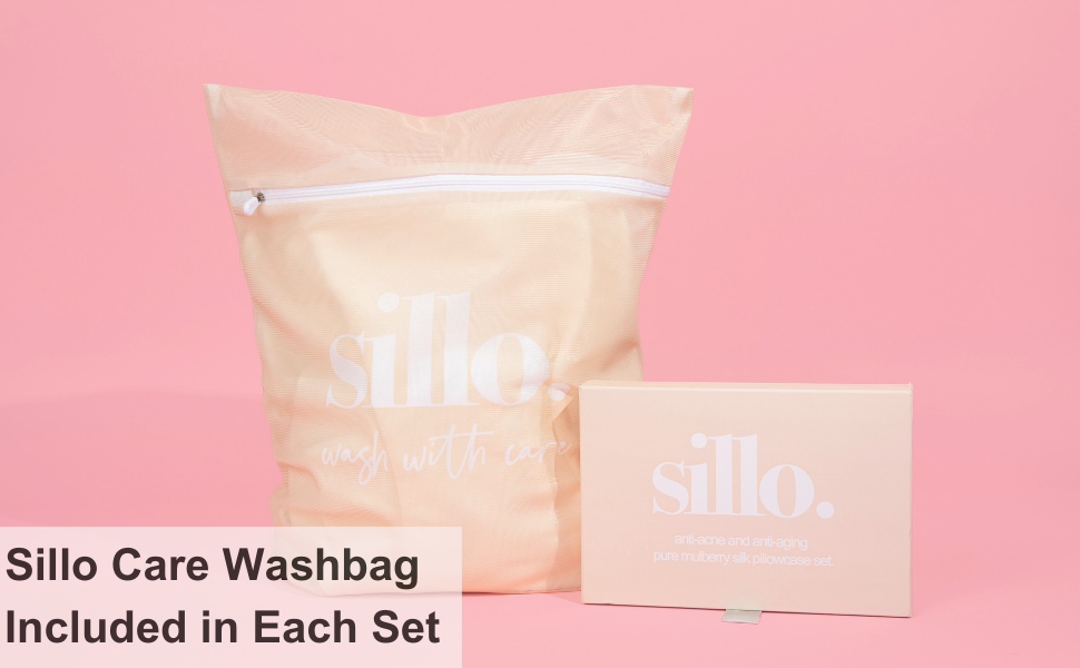 Sillo Silk Pillowcases for Hair and Skin Anti Acne Pillow