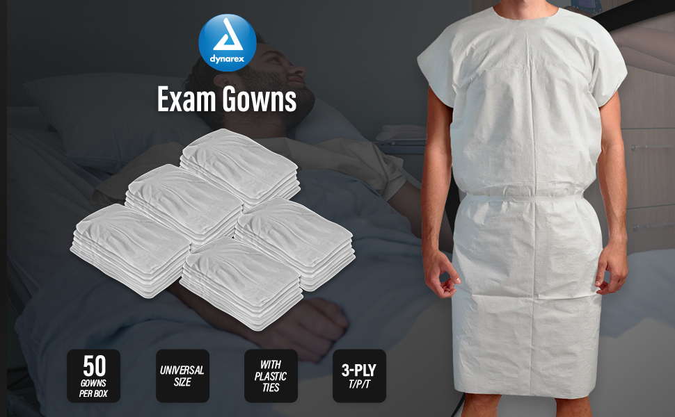 BodyMed Cloth Patient Exam Gowns - FREE Shipping