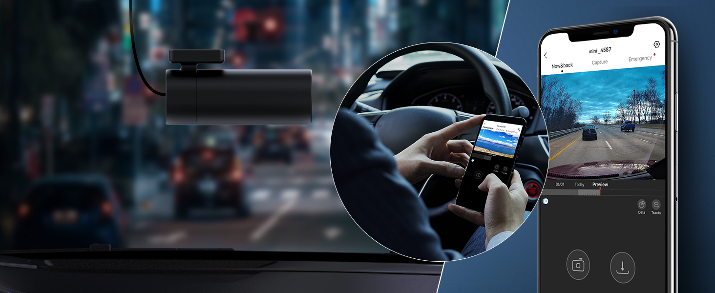 DDPAI Dash Cam for Cars 1296P UHD, Dashcam with Night Vision, Car Dash