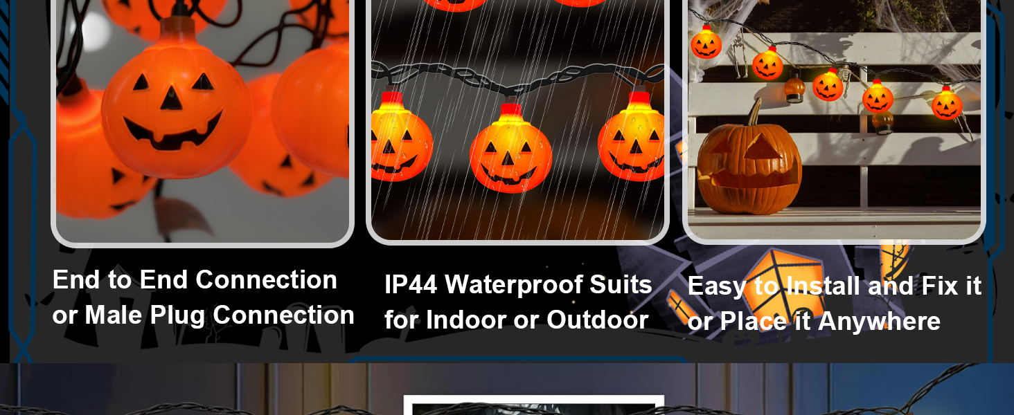 plug in pumpkin lights