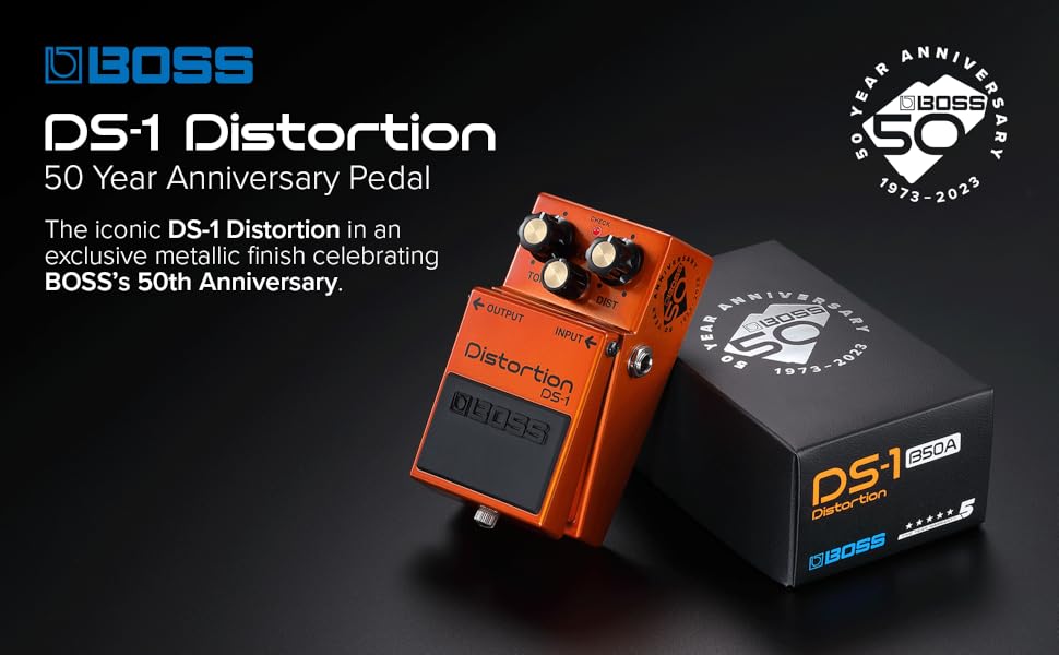 BOSS Distortion DS-1 50周年 在庫限り 50周年記念限定カラー】 BOSS DS-1-B50A 50th