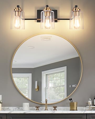 SOLFART Vintage Vanity Lights Bathroom Light Fixture Over