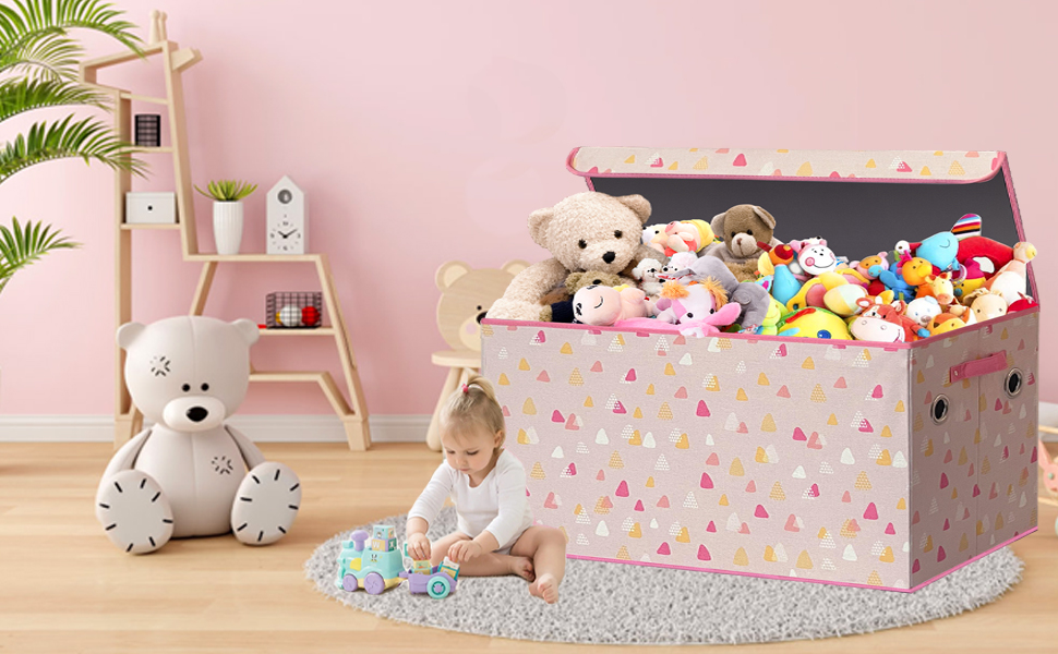 Extra Large Toy Box Chest Organizer for Girls BoysKids