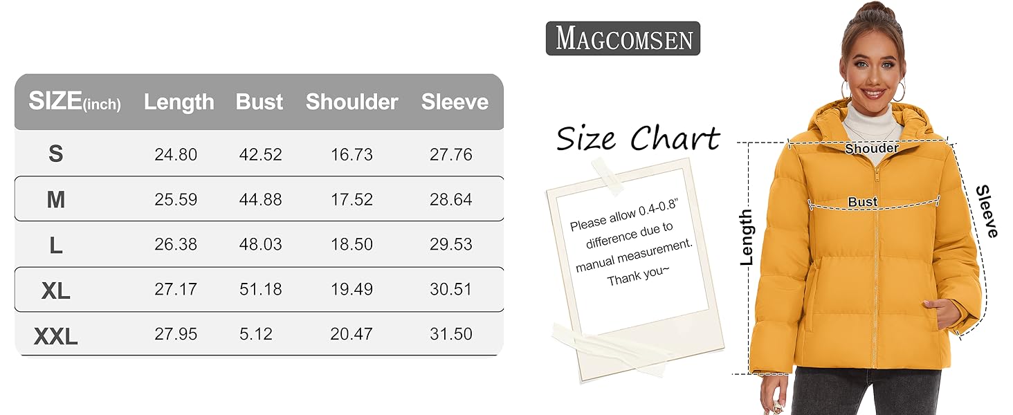 MAGCOMSEN Women's Down Jacket
