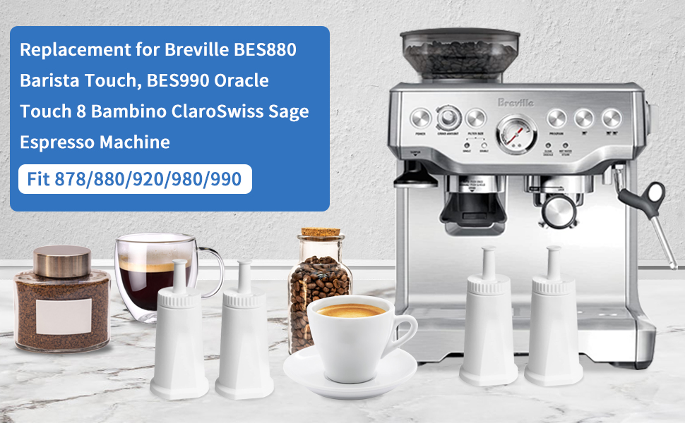 Replacement Water Filter for Breville* Sage Oracle Touch,Barista,Claro