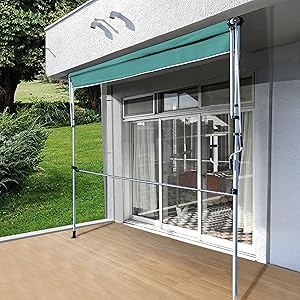 リビングアウト前幕と物干し竿付きオーニング 幅2m アーム伸縮タイプ ベージュ Amazon.co.jp: リビングアウト(Living Out) 前幕と物干し竿付き