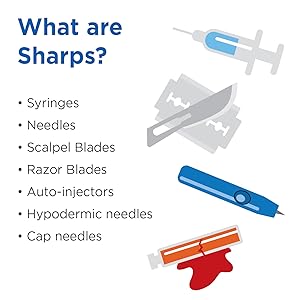 sharps container, sharps containers for home use, needle disposal containers home
