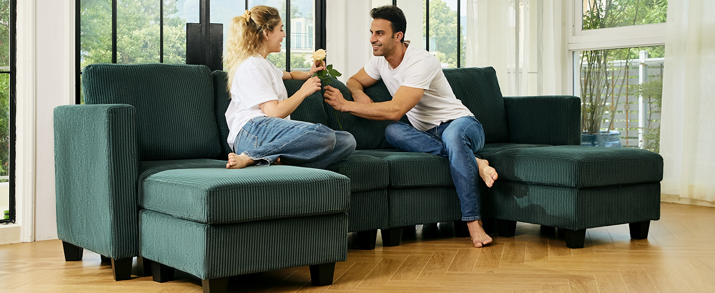 u shaped couch