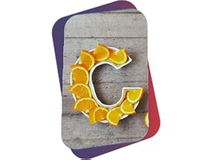 The letter C made out of oranges