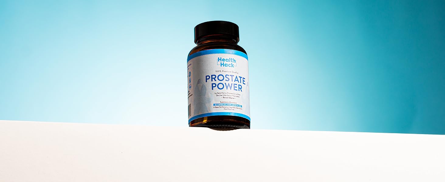 Health Hack Prostate Power | Suplemento Avanzado para la Salud de la Próstata | Fórmula Natural