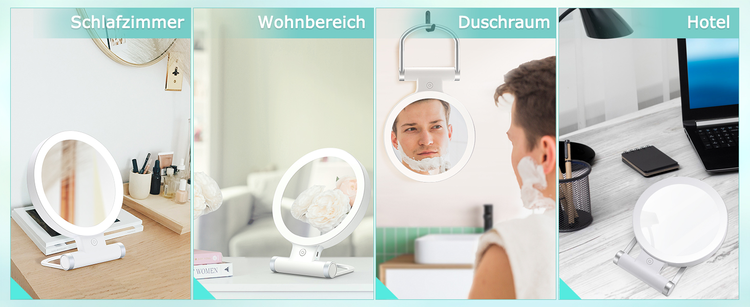Amazon.de: B Beauty Planet Vergrößerungsspiegel mit Licht, 20-fache/1 ...