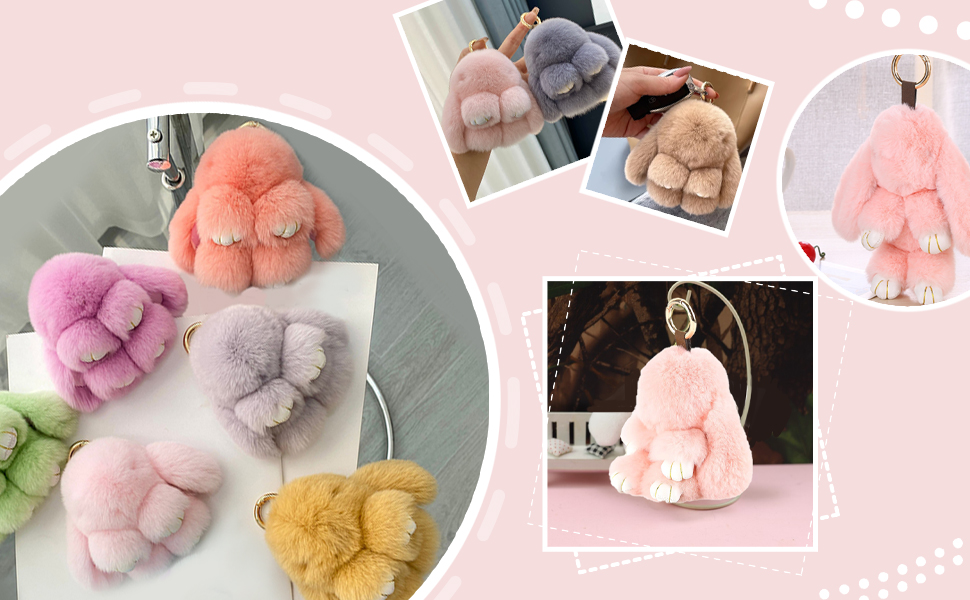 Bunny Lulu keychain with tin