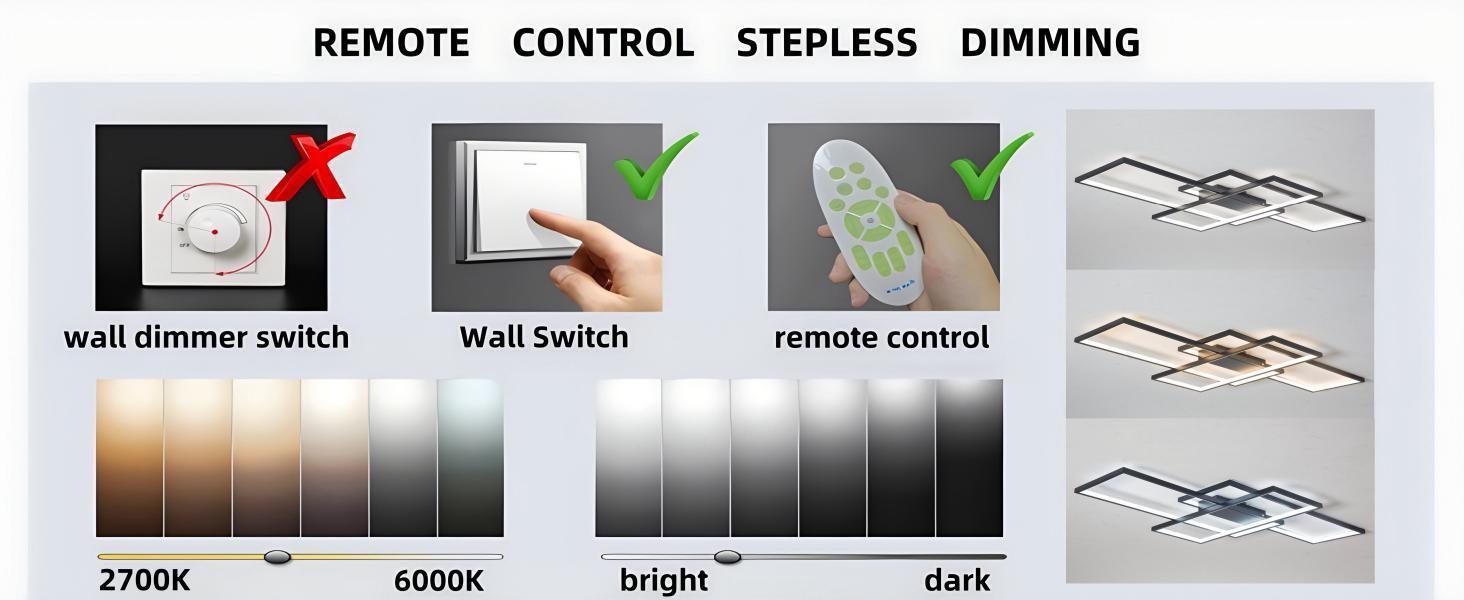 modern led ceiling lights for bedroom dimmable
