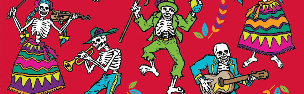 Festive Dancing Skeletons