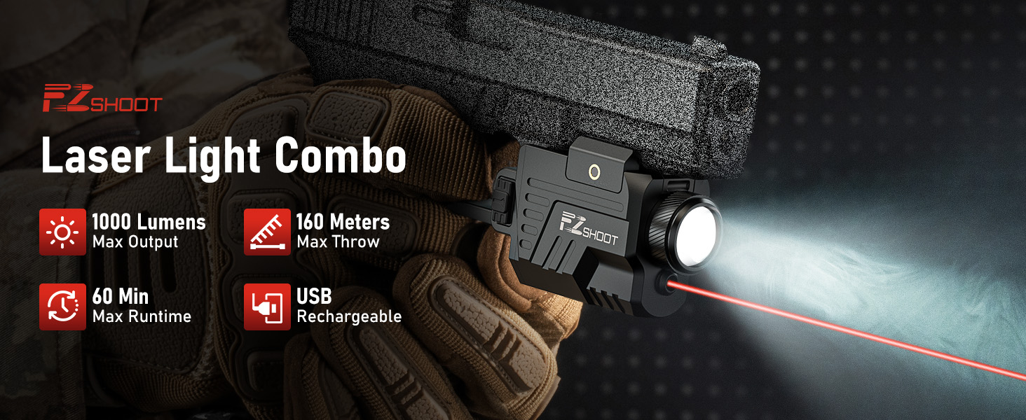 pistol light laser combo