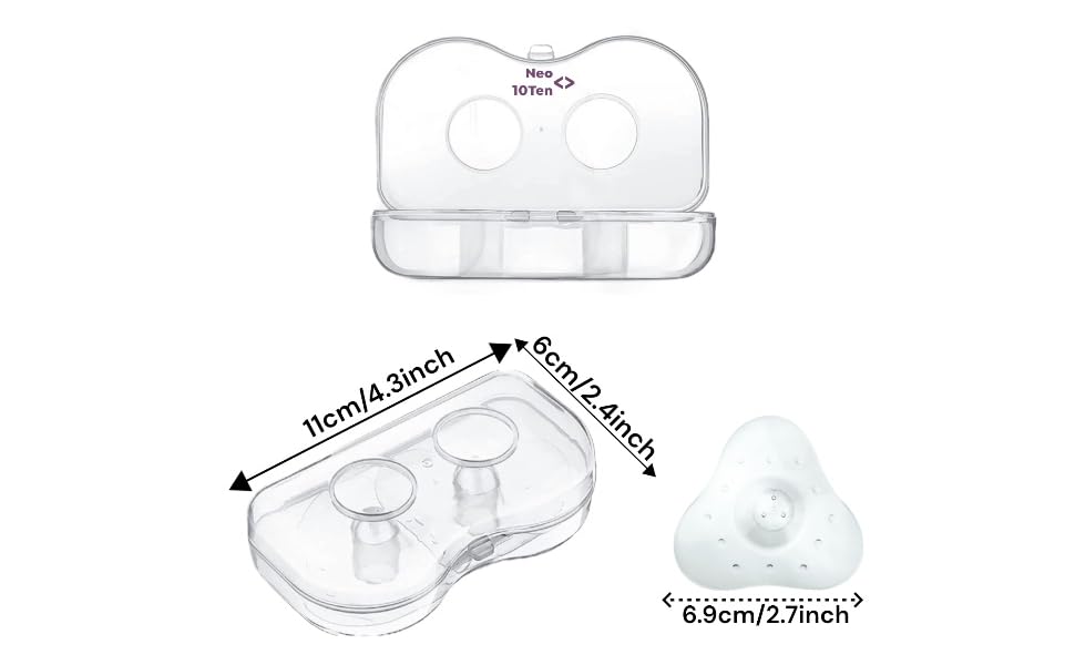 Nipple Shields Breastfeeding, (Pack of2) Contact Nipple Shields, Nipple