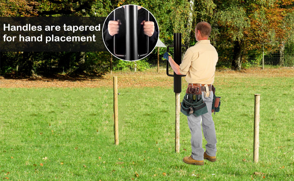 shsyue T Post Driver Metal Fence Post Hole Digger,18lb