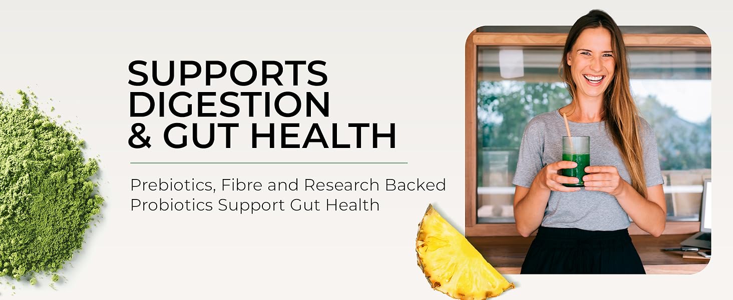 Inspiriko super greens supports gut health