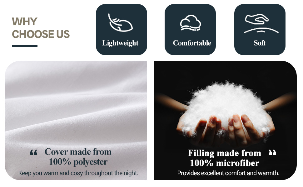 Simple&Opulence Single Duvet 15 TogSoft Warm Winter Bed Duvet Quilt