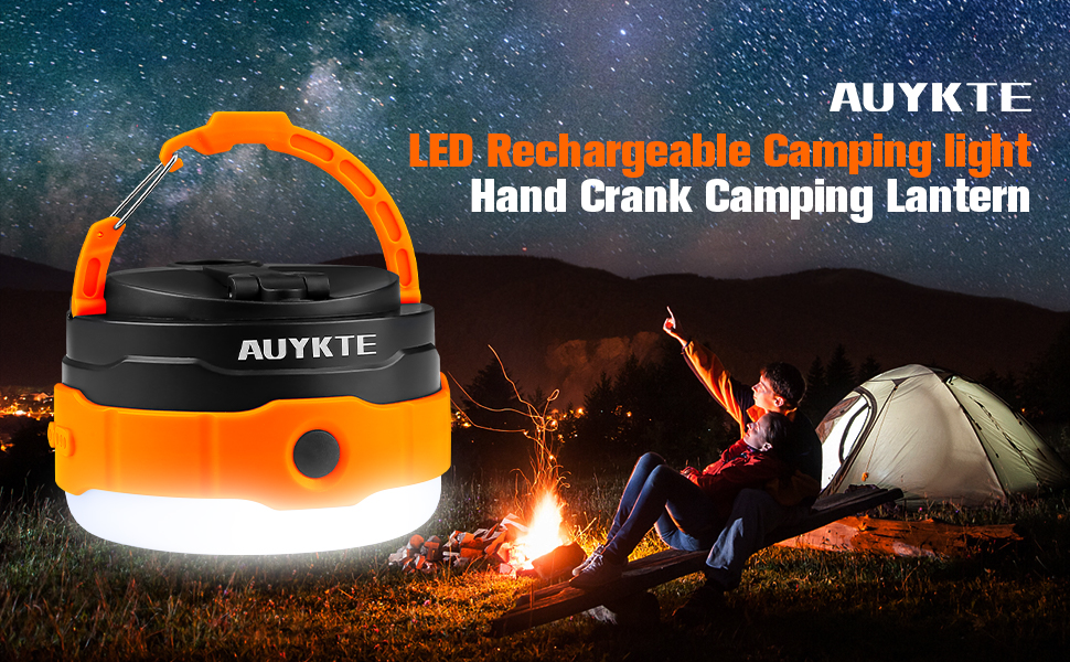 USB Rechargeable Led camping light (Orange)