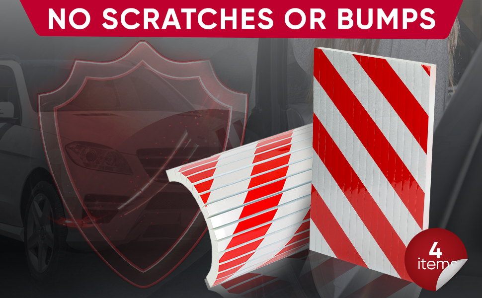 Nurada Garage Wall Protector for Car Doors 4Piece HighDensity Foam Garage Car