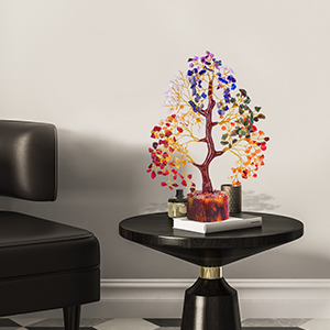 seven chakra money tree crystal cleansing gift feng shui crystals good energy crystal light