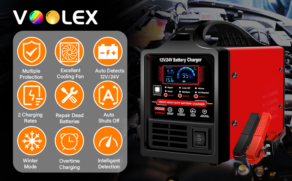 Voolex car battery charger 1
