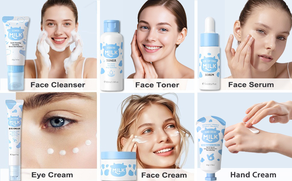 Milk Skincare Set Teen Girls Gifts - Skin Care for Teens 10-12