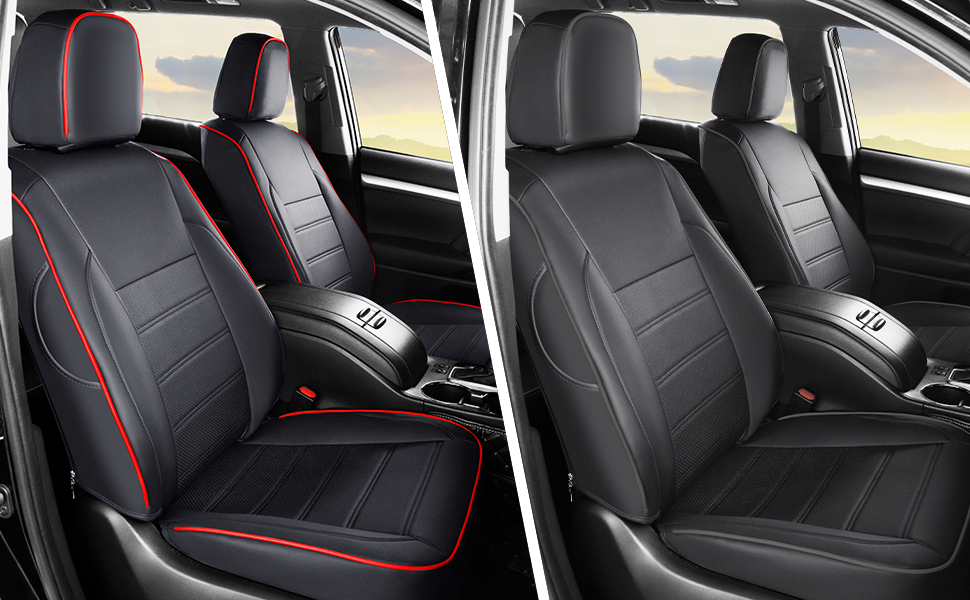 DrCarNow Custom Fit Full Set Car Seat Covers for Toyota