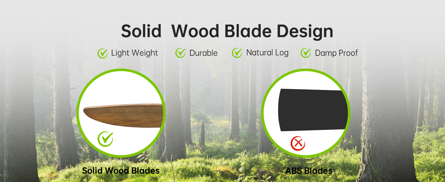 Solid wood blades-1